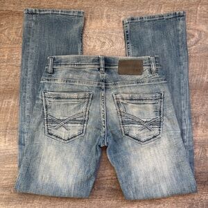 BKE Aiden Jeans Men’s 28x31 Blue Denim Stretch Distressed Grunge